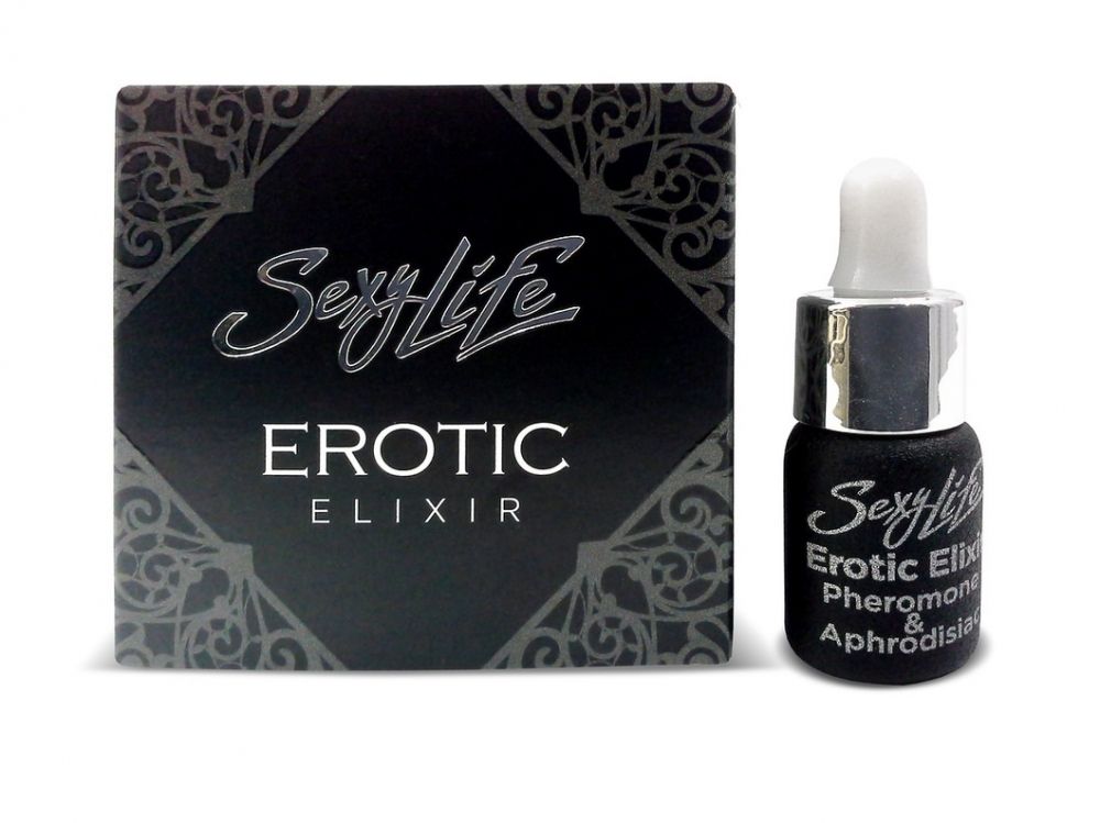 Смесь эфирных масел-афродизиаков с феромонами "Sexy Life Erotic Elixir", 5 мл